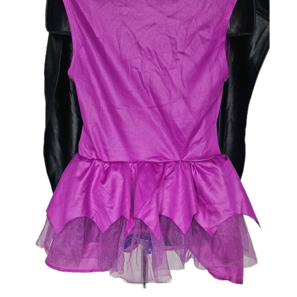 DC Super Hero‎ Girls BATGIRL Costume Child's Size 4-6 Purple Dress, Belt, & Cape - Picture 8 of 8